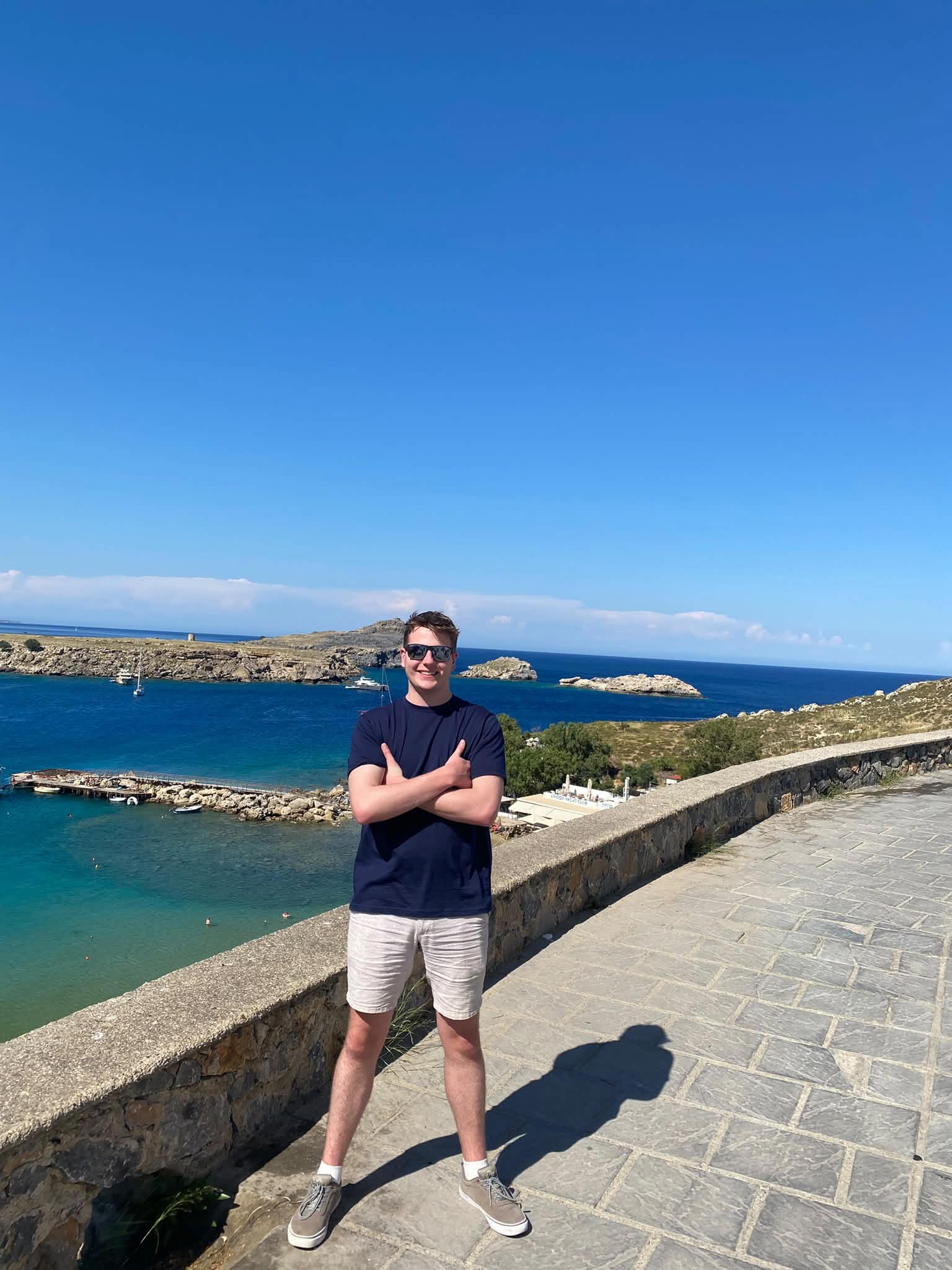 Jamie in Greece